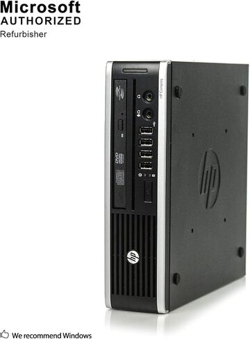 HP Elite 8300 Ultra Small Slim Business Computer PC, 8GB RAM, 120GB SSD, Wi-Fi, Windows 10 Professional (Renewed) in Saudi Arabia