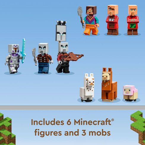LEGO Minecraft The Llama Village 21188 Building Toy Set for Kids, Girls, and Boys Ages 9+ (1,252 Pieces) in Kuwait