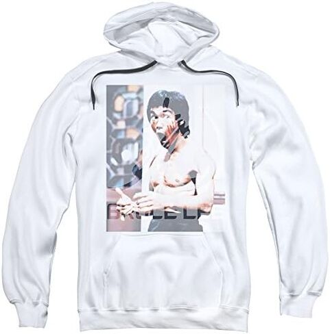 Bruce Lee Revving Up Unisex Adult Pull-Over Hoodie for Men and Women in Kuwait
