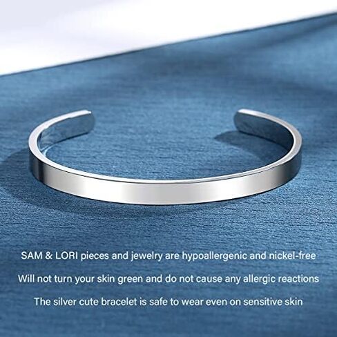 أساور SAM & LORI المخصصة للفتيات المراهقات/النساء - هدايا مجوهرات لطيفة (تصميمات مختلفة) لأفضل صديق/ابنة/حفيدة/ابنة أخت/أم/عمة in Kuwait