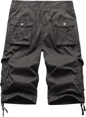 DGWZ Mens Cargo Shorts Multi Pockets Twill Cotton Relaxed Fit Outdoor Camo Cargo Short for Men in Saudi Arabia