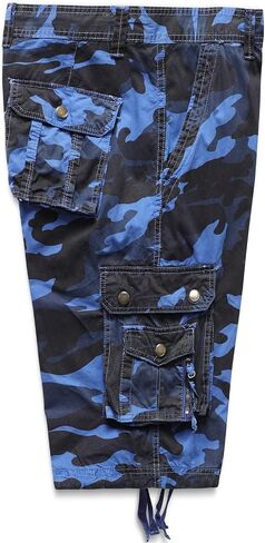 DGWZ Mens Cargo Shorts Multi Pockets Twill Cotton Relaxed Fit Outdoor Camo Cargo Short for Men in Saudi Arabia