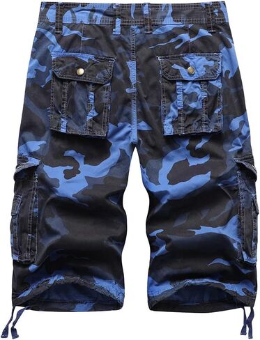 DGWZ Mens Cargo Shorts Multi Pockets Twill Cotton Relaxed Fit Outdoor Camo Cargo Short for Men in Saudi Arabia