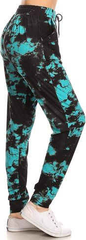 Leggings Depot Women's Popular Print High Waist Premium Jogger Track Pants(S-3X) BAT1 in Saudi Arabia