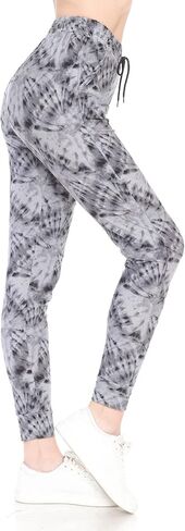 Leggings Depot Women's Popular Print High Waist Premium Jogger Track Pants(S-3X) BAT1 in Saudi Arabia