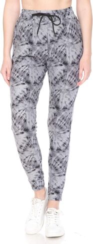 Leggings Depot Women's Popular Print High Waist Premium Jogger Track Pants(S-3X) BAT1 in Saudi Arabia