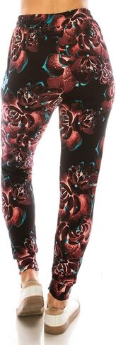 Leggings Depot Women's Popular Print High Waist Premium Jogger Track Pants(S-3X) BAT1 in Kuwait