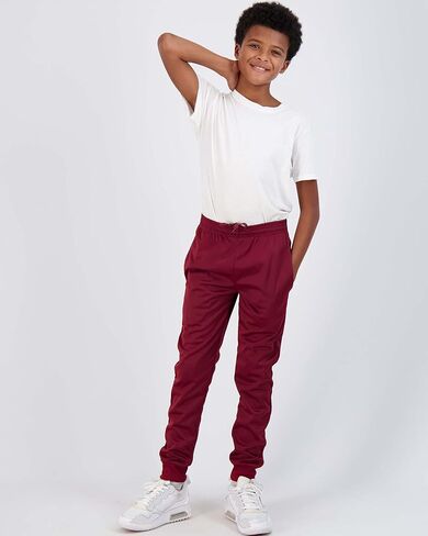 Real Essentials 3 Pack: Boy's Active Athletic Casual Jogger Sweatpants with Pockets in Saudi Arabia