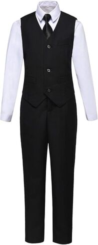 Visaccy Boys Suits Slim Fit Dress Clothes Ring Bearer Outfit in Kuwait