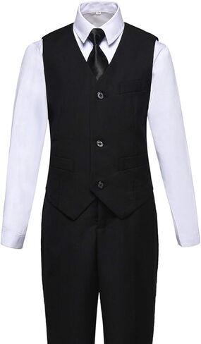 Visaccy Boys Suits Slim Fit Dress Clothes Ring Bearer Outfit in Kuwait