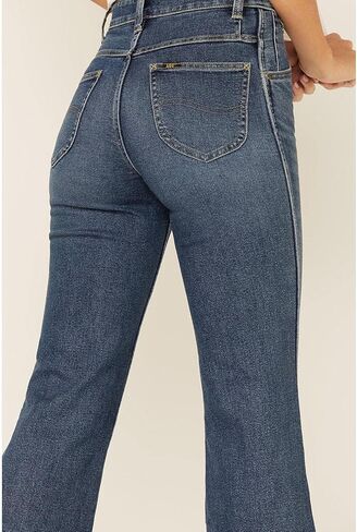 Lee Women's High-Rise Super Flare Jeans Blue 32W x 34L in Saudi Arabia