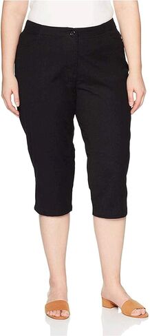Riders by Lee Indigo Women's Plus Size Comfort Collection L-Pocket Twill Capri in Kuwait