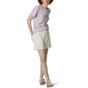 Lee Women's High Rise a Line Drawstring Sweatpant Short