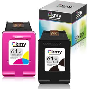 Ckmy 61XL لخرطوشة حبر معاد تصنيعها أسود وثلاثي الألوان متوافقة مع HP Envy 4500 5530 5534 5535 Desktop jet 2540 1000 1010 1512 1510 3050 Office jet 4630 2620 4635 in Kuwait