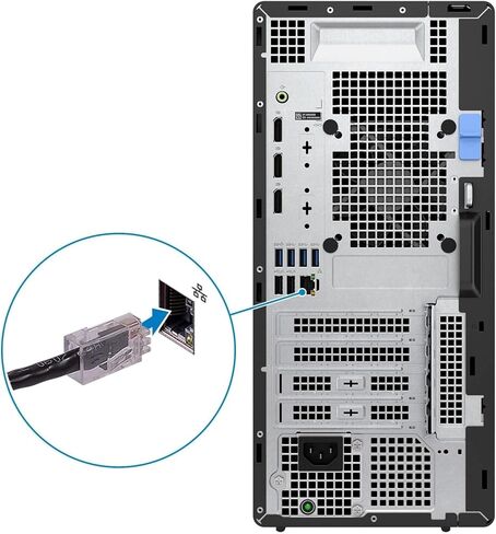 Dell OptiPlex 7000 Desktop Computer - Intel Core i7 12th Gen i7-12700 Dodeca-core (12 Core) 2.10 GHz - 16 GB RAM DDR5 SDRAM - 256 GB M.2 PCI Express NVMe 3.0 x4 SSD - Tower - Black in Saudi Arabia