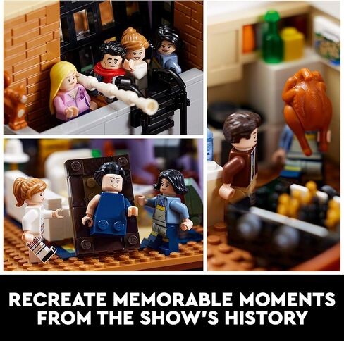 LEGO Icons The Friends Apartments 10292, Friends TV Show Gift from Iconic Series, Detailed Model of Set, Collectors Building Set with 7 Minifigures of Your Favorite Characters in Saudi Arabia