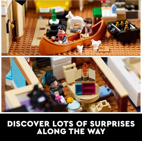 LEGO Icons The Friends Apartments 10292, Friends TV Show Gift from Iconic Series, Detailed Model of Set, Collectors Building Set with 7 Minifigures of Your Favorite Characters in Saudi Arabia