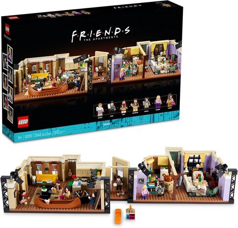 LEGO Icons The Friends Apartments 10292, Friends TV Show Gift from Iconic Series, Detailed Model of Set, Collectors Building Set with 7 Minifigures of Your Favorite Characters in Saudi Arabia