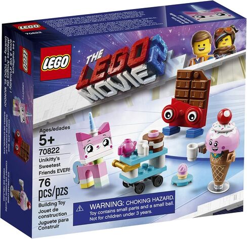LEGO The Movie 2 Unikitty’s Sweetest Friends Ever! 70822 Pretend Play Food and Friends Building Kit for Girls and Boys, Unikitty Set (76 Pieces) (Discontinued by Manufacturer) in Saudi Arabia