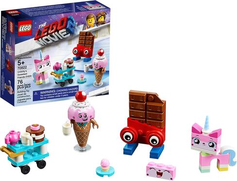 LEGO The Movie 2 Unikitty’s Sweetest Friends Ever! 70822 Pretend Play Food and Friends Building Kit for Girls and Boys, Unikitty Set (76 Pieces) (Discontinued by Manufacturer) in Saudi Arabia