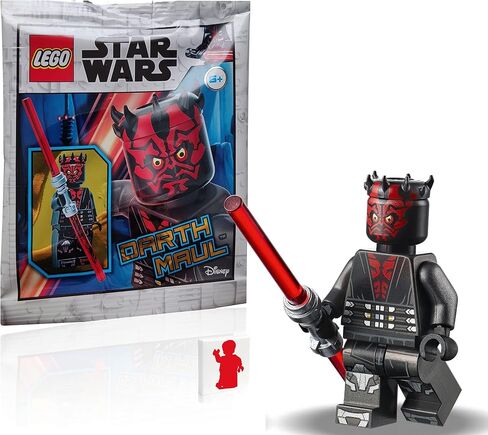 LEGO Star Wars The Clone Wars Minifigure - Darth Maul (Printed Legs with Silver Armor) with Dual Lightsaber in Saudi Arabia