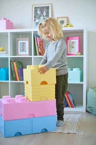 LEGO Aqua Light Blue Storage Box Brick 8 DIF in Saudi Arabia
