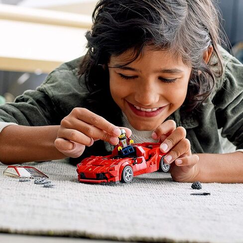 LEGO Speed Champions 76895 Ferrari F8 Tributo Toy Cars for Kids, Building Kit Featuring Minifigure (275 Pieces) in Saudi Arabia