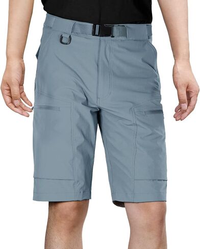 FREE SOLDIER Men's Cargo Hiking Shorts with Belt Lightweight Quick Dry Tactical Shorts with Pockets for Casual Work Golf in Kuwait