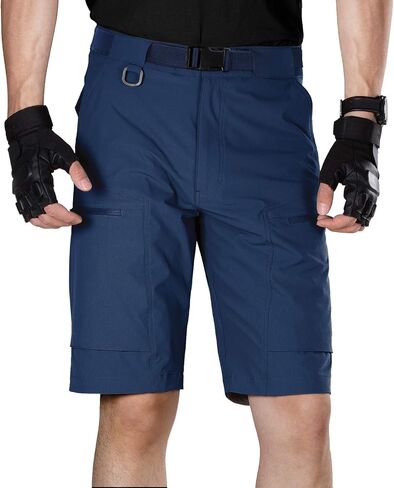 FREE SOLDIER Men's Cargo Hiking Shorts with Belt Lightweight Quick Dry Tactical Shorts with Pockets for Casual Work Golf in Kuwait