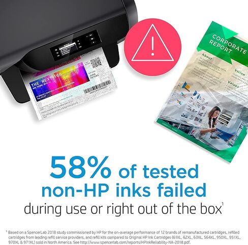 خرطوشة حبر اتش بي 901XL سوداء عالية الإنتاجية | تعمل مع HP OfficeJet J4500, J4680, 4500 Series | CC654AN in Saudi Arabia