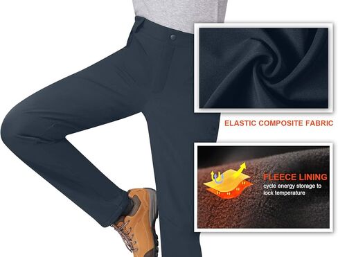 الجمل المرأة سراويل للتسلق الصوف مبطن معزول سوفتشيل السراويل مقاوم للماء للخارجية الجبلية الثلوج الصيد بنطلون in Kuwait