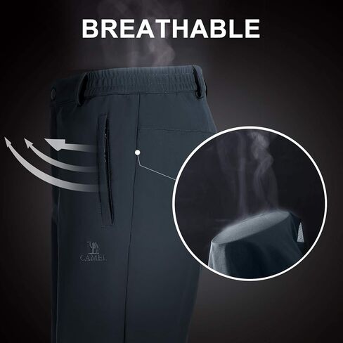 الجمل المرأة سراويل للتسلق الصوف مبطن معزول سوفتشيل السراويل مقاوم للماء للخارجية الجبلية الثلوج الصيد بنطلون in Kuwait