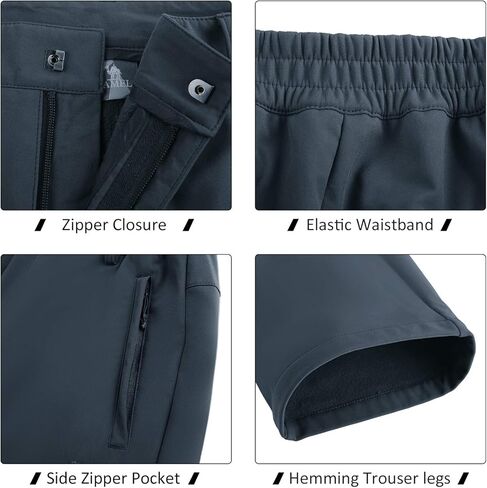 الجمل المرأة سراويل للتسلق الصوف مبطن معزول سوفتشيل السراويل مقاوم للماء للخارجية الجبلية الثلوج الصيد بنطلون in Kuwait