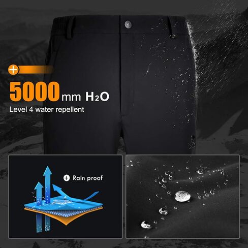 CAMEL Women's Hiking Pants Fleece Lined Insulated Softshell Pants Waterproof for Outdoor Mountain Snow Hunting Trousers in Saudi Arabia