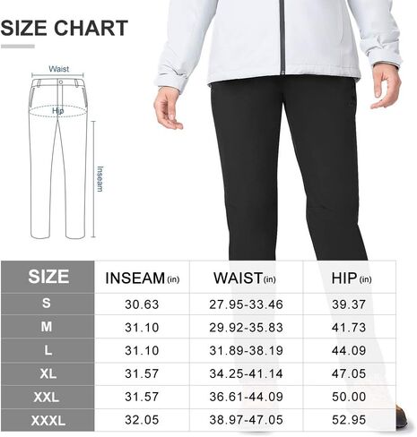 CAMEL Women's Hiking Pants Fleece Lined Insulated Softshell Pants Waterproof for Outdoor Mountain Snow Hunting Trousers in Saudi Arabia