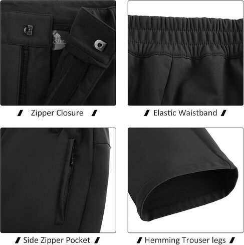 CAMEL Women's Hiking Pants Fleece Lined Insulated Softshell Pants Waterproof for Outdoor Mountain Snow Hunting Trousers in Saudi Arabia