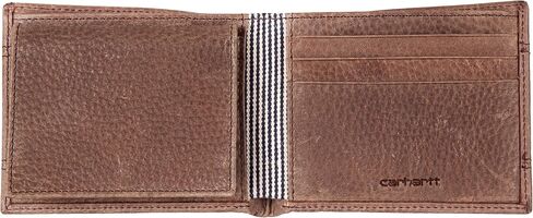 Carhartt Men's Billfold and Passcase Wallets, Durable Bifold Wallets, Available in Leather and Canvas Styles in Saudi Arabia