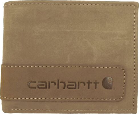 Carhartt Men's Billfold and Passcase Wallets, Durable Bifold Wallets, Available in Leather and Canvas Styles in Saudi Arabia