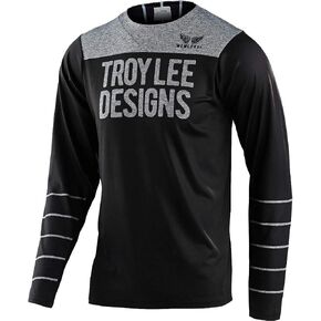 Troy Lee Designs New Mens Skyline LS Chill Jersey Pinstripe Black/Gray L in Saudi Arabia