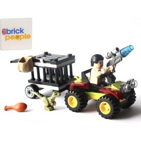 LEGO Jurassic Park: Baby Dino Transport with Vic Hoskins Patrol in Saudi Arabia