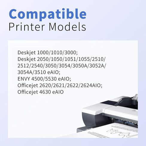 خرطوشة حبر معاد تصنيعها من myCartridge SUPRINT لجهاز HP 61XL 61 XL تستخدم مع OfficeJet 4630 2620 Envy 5530 4500 DeskJet 2540 3510 2050 1010 3050 3050A 3000 (2 حزمة) in Kuwait