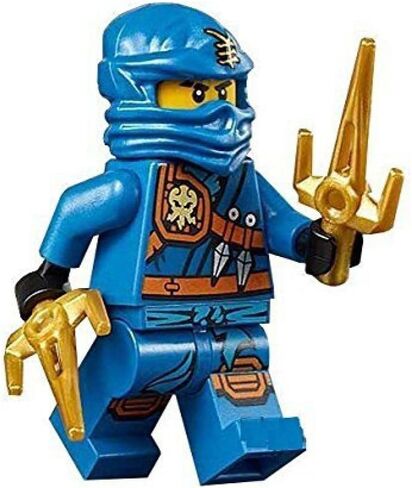 LEGO Ninjago Minifigure - Jay Zukin Robe Jungle Blue Ninja with Dual Gold Sai (70749) in Saudi Arabia