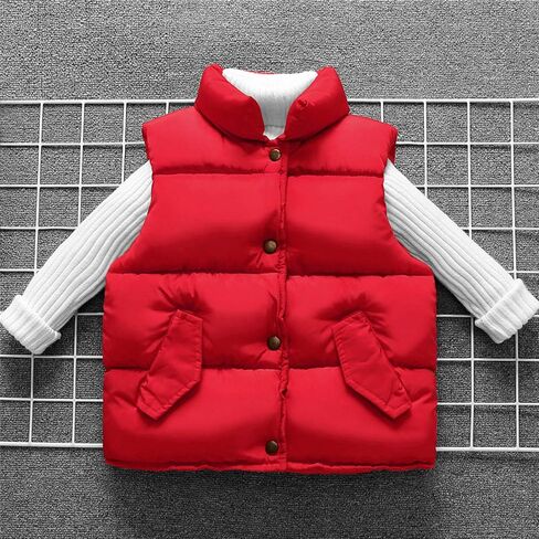 Evelin LEE Baby Boys Girls Stand Collar Down Vest Winter Warm Lightweight Sleeveless Puffer Jacket in Kuwait