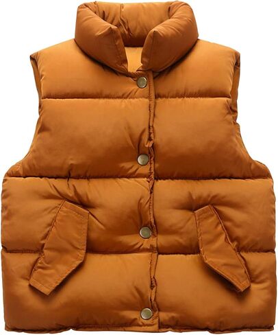 Evelin LEE Baby Boys Girls Stand Collar Down Vest Winter Warm Lightweight Sleeveless Puffer Jacket in Kuwait
