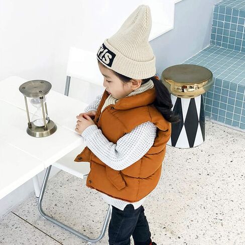 Evelin LEE Baby Boys Girls Stand Collar Down Vest Winter Warm Lightweight Sleeveless Puffer Jacket in Kuwait