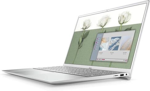 ديل لابتوب انسبيرون 15 5502 بشاشة FHD مقاس 15.6 انش بدون لمس ومعالج انتل كور i5 1135G7 وذاكرة RAM DDR4 8GB 3200MHz وSSD 512GB وبطاقة عرض مرئي ايرس اكس اي وويندوز 10 هوم، فضي احدث موديل، 15-16 انش in Saudi Arabia