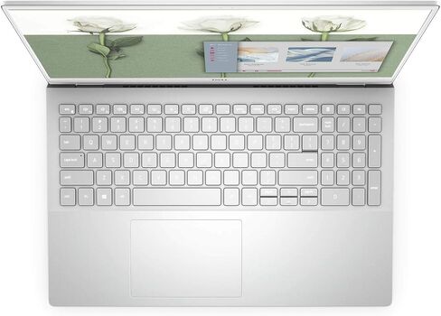 ديل لابتوب انسبيرون 15 5502 بشاشة FHD مقاس 15.6 انش بدون لمس ومعالج انتل كور i5 1135G7 وذاكرة RAM DDR4 8GB 3200MHz وSSD 512GB وبطاقة عرض مرئي ايرس اكس اي وويندوز 10 هوم، فضي احدث موديل، 15-16 انش in Saudi Arabia