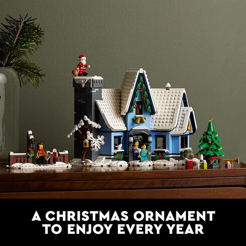 LEGO Santa’s Visit 10293 Building Kit; A Festive Build for Adults and Families, with a Christmas Scene to Display (1,445 Pieces) in Kuwait