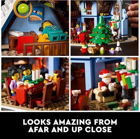 LEGO Santa’s Visit 10293 Building Kit; A Festive Build for Adults and Families, with a Christmas Scene to Display (1,445 Pieces) in Kuwait