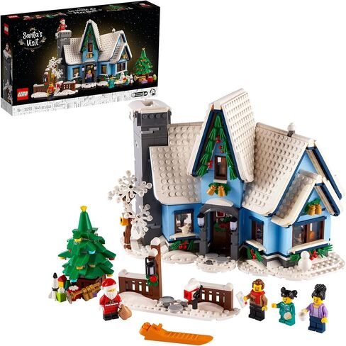 LEGO Santa’s Visit 10293 Building Kit; A Festive Build for Adults and Families, with a Christmas Scene to Display (1,445 Pieces) in Kuwait